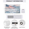 thumbnail image 2 of 4th of July RV Awning Sun Shade Screen 9'X15.3' National Flag Mesh Sunscreen Mountains Forest Awning Shade Screen with Zipper UV Blocker Completed Kits Outdoor Canopy for RV Motorhome Camper Trailer, 2 of 7