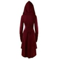 thumbnail image 4 of FRSASU Dresses for Women Long Sleeve Ladies Sweatshirts with Hood Solid Bandage Dress, 4 of 8