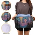 thumbnail image 3 of Yayeee Canvas Storage Basket with Handles for Shelves Fabric Bins Closet Organizer, Psychedelic Jellyfish, 3 of 8