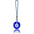 thumbnail image 6 of 4Pcs Blue Glass Car Pendant Hanging Ornament with Rope Rear View Mirror Beaded Decoration Lucky Charms Protection Accessories Gift for Men Women Window Door Wall Frame Balcony, 6 of 8