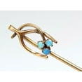 thumbnail image 5 of LOT OF (6) ANTIQUE HAT PINS COLLECTOR CLASSIC HORSESHOE JICKEY IRISH CLOVER, 5 of 6