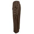thumbnail image 5 of Only Moment Boho Style Linen Pants Women Wide Leg Pants Woman 2026 Summer Casual High Waisted Barrel Lounge Flowy Cropped Beach Work Trousers Brown,L, 5 of 9
