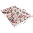 thumbnail image 4 of Pioneer Flower Floral Print Pattern Blanket,Comfortable Soft Flannel Throw Blanket,All Season,Warm Lightweight Blankets for Sofa Bed Couch Living Room Chair,40"x50", 4 of 4