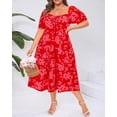 thumbnail image 4 of Vestido Talisea Vestido de verano bohemio floral de talla grande 2025, 4 of 7