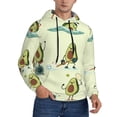 thumbnail image 2 of Fotbe Men's Hoodie with Avocado for Exercise Pattern - Kangaroo Pocket Pullover Hooded Sweatshirt, Perfect for Daily Wear, Travel, and Home-Small, 2 of 7