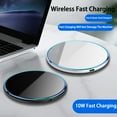 thumbnail image 3 of 1 Set QI Charger Efficient Intelligent Recognition High Power Low Temperature Fast Charging 10W/15W Desktop Induction Wireless Charging Pad for Smartphone, 3 of 10