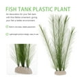 thumbnail image 2 of NICEXMAS 2Pcs Fish Tank Plastic Plants Green Lifelike Aquarium Decor with Stable Design, 2 of 5