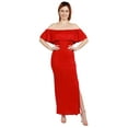 thumbnail image 4 of Women's Long Cool Woman Off the Shoulder Dress, 4 of 8