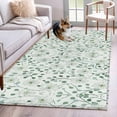 thumbnail image 3 of Abstract Color Block Area&nbsp;Rug 2.7x5ft Grenn Floral Watercolor Texture Non-Slip&nbsp;Washable Square&nbsp;Rugs Soft Felt Indoor Floor Mat for Bedroom Kitchen Living Room Bathroom, 3 of 9