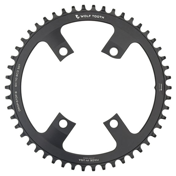 Wolf Tooth Components Drop-Stop Chainring 46T x 110 Shimano Asymmetric