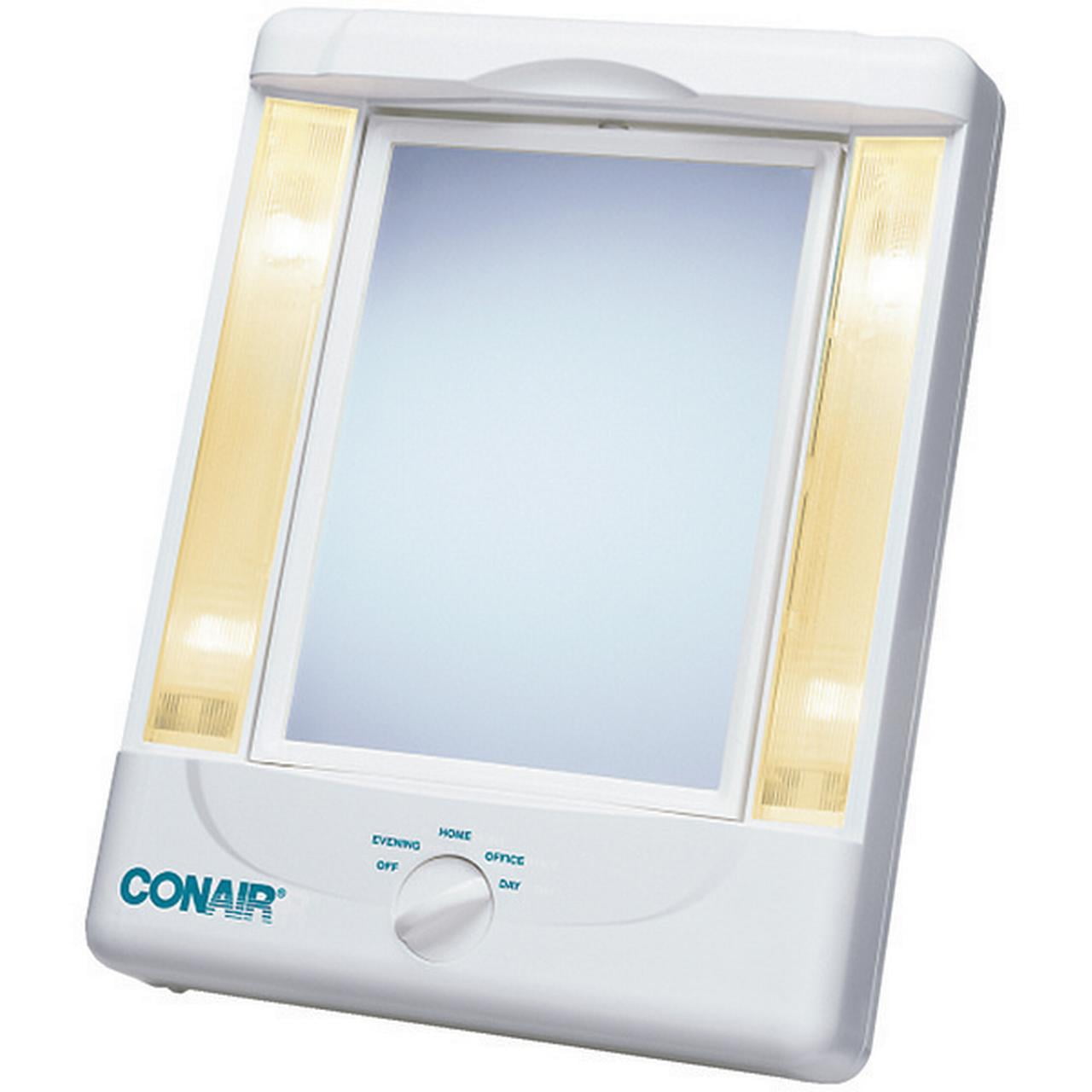 Conair 2 Sided Makeup Mirror With 4, Conair Makeup Mirror With Light Settings