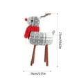 thumbnail image 3 of YIMWNYI Christmas Deer Doll Ornament, Holiday Decoration, Soft Knitted Design, Festive Home Decor, Unique Christmas Gift, Whimsical Deer Figurine, 3 of 6