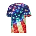 thumbnail image 7 of UVEASISHA 4th of July Graphic Tees for Men Novelty American Flag Stars Stripes Printed T-Shirts Big and Tall Casual Short Sleeve Patriotic Tshirt Silver 5XL, 7 of 7