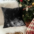 thumbnail image 1 of Funda de Cojín Decorativa de Terciopelo Suave con Cristales | Diseño Elegante de Inspiración Europea | Cómoda Funda Decorativa para Sofá o Cama | 45X45 Cm | Negra, 1 of 6