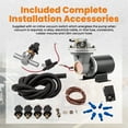 thumbnail image 2 of Maxpeedingrods Electrical Vacuum Pump Set for Brake Booster 12V 18" to 22" Universal, 2 of 7