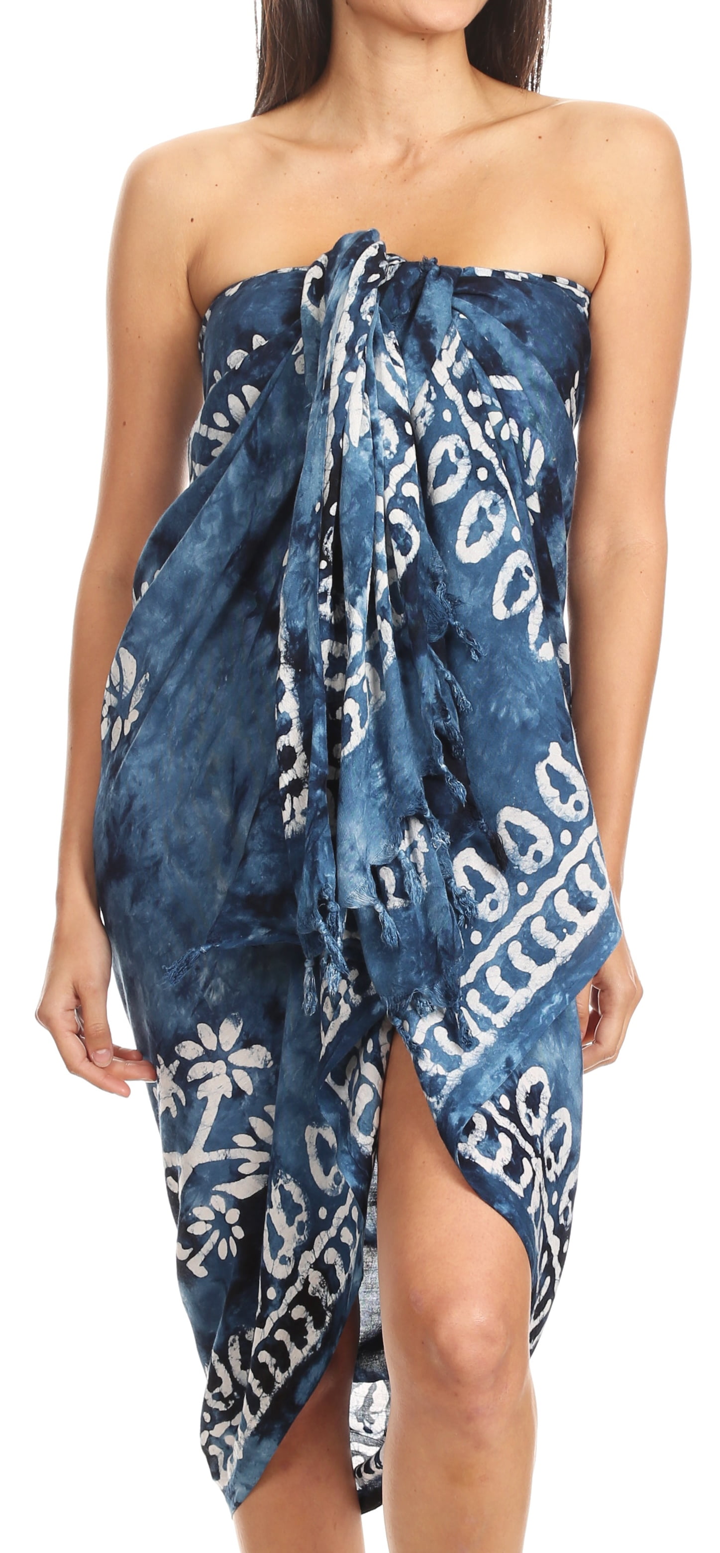 navy beach sarong