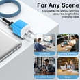 thumbnail image 6 of KIGPOZI USB Wall Charger, 3 Pack Type C Charger with 10FT Type C Cable Cord USB C Charging Cable USB A to Usb C Cable, Android Charger USB Charging Block USB Brick USB Plug Adapter[Blue], 6 of 9