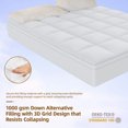 DNGZJAO Thick Mattress Pad Quilted Mattress Topper Cover Soft Antislip