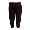thumbnail image 4 of LIIPEE Womens Leggings Casual Solid Color Slim-Leg Cropped Low Legging Female Tight Seamless Waistband Comfortable Hip-Lifting Breathable Soft Daily Yoga Pants With Pockets,L, 4 of 6