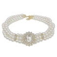 thumbnail image 1 of Wweixi Magnifique Cristal Collier Court Intemporel Rétro Vintage Collier de Perles et d'Excellents Matériaux Sont Collier 1Set, 1 of 6