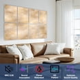 thumbnail image 3 of Rustic Farmhouse 8 Pack Art Acoustic Panels Sound Absorbing Beautiful marble natural Beige Parchment Decorative Soundproof Wall Panels Self Adhesive for Nursery Game Room Bedroom 48"x32", 3 of 6