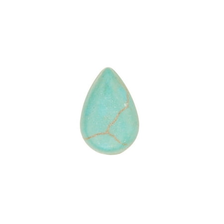 Imitation Turquoise Stone - 15pcs 8x12mm Teardrop Imitation Turquoise Cabochon
