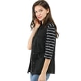 thumbnail image 3 of Chaleco Tipo Anorak Estilo Cargo Ligero Allegra K con Cordón para Mujer Negro M, 3 of 6