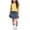 Yellow, variant on Cethrio Girls Cotton Outfit Sets, Summer Short Sleeve 3 Piece T-shirts Skirts and Socks Set Pink Size 10-12