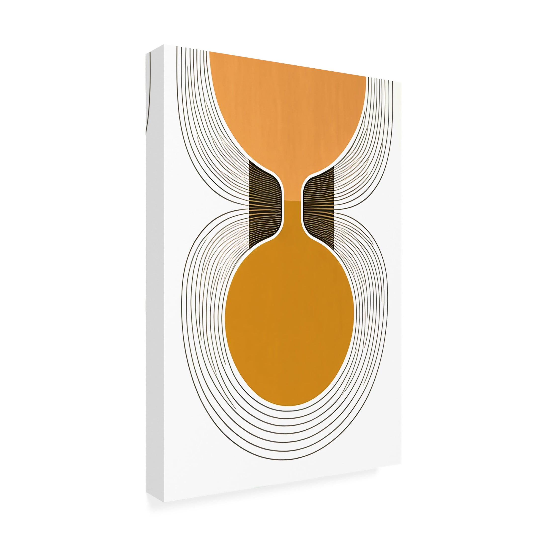 Canvas Wall Art - Ray Heere 'Mid Century Abstract Painting 33' Wall Art for Living Room, Bedroom, or Office Décor by Trademark Fine Art - 22 x 32 Inches