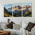 thumbnail image 2 of Nawypu Mountain Wall Decor Sunrise Sunlight in Aspen Colorado Rocky Mountains Wall Art for Bedroom Living Room Home Decorations Framed Artwork Canvas Prints Ready to Hang12''x16''X3 Panels, 2 of 4