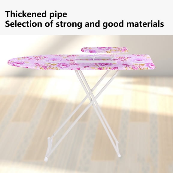 Demete Ironing Board Height Adjustable Collapsible Extra-Wide Clothes Ironing Boards With Folding Legs, Non-Slip Wear Resistant