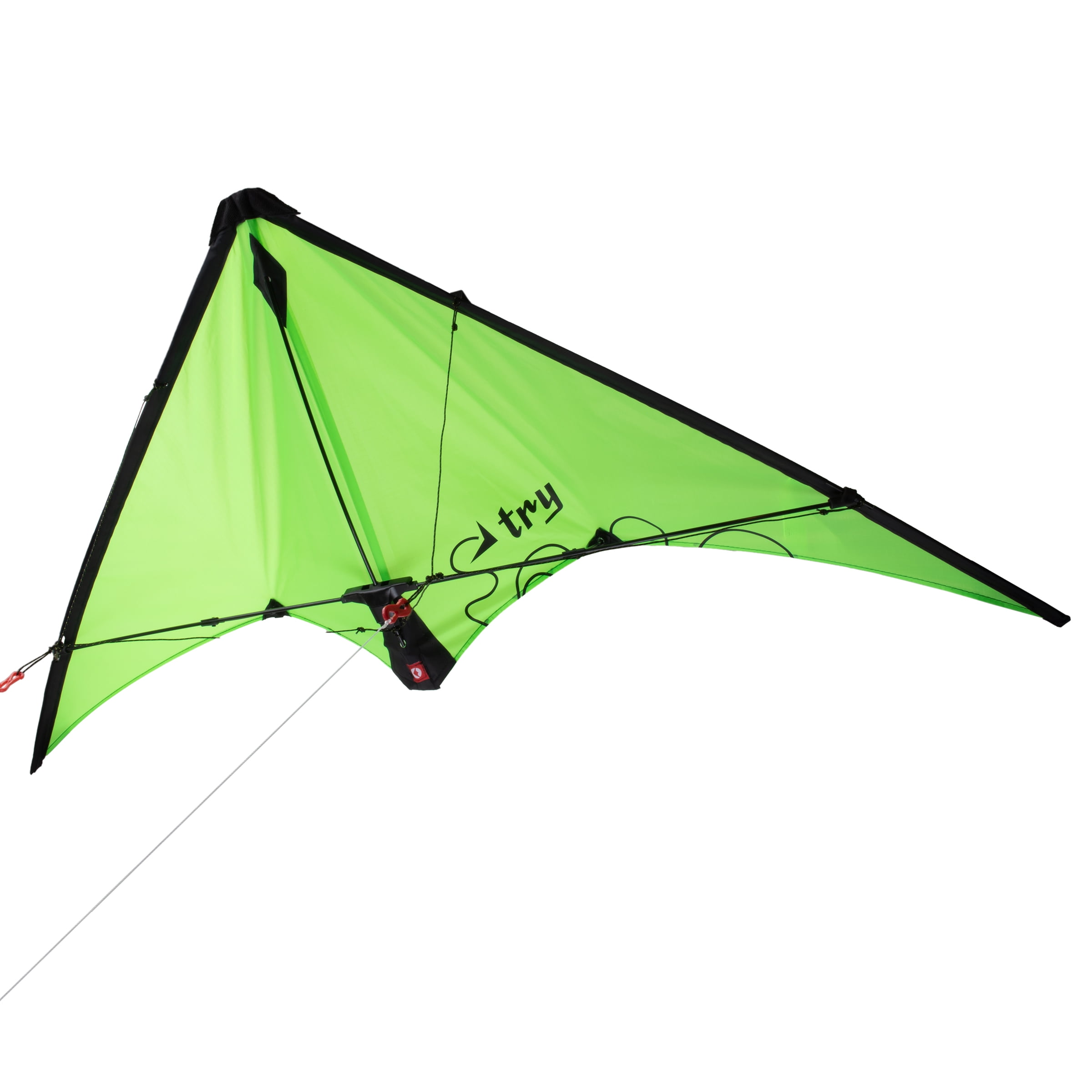 EOLO KITES Ready2Fly 45" Pop Up Stunt Kite, Green. Reusable Tote Included! Children Ages 8+