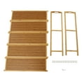 thumbnail image 4 of 5 TIER NATURAL BAMBOO SHOE RACK ORGANISER STAND SHOE/BOOK STORAGE SHELF UNIT, 4 of 9
