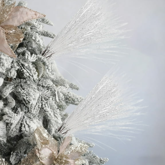 Christmas Tree Cuttings under $5! Cagogo Christmas Tree Picks Spray, Gold White Red Berry Branches, Artificial Greenery Stems, Xmas Tree Decoration Filler, Holiday Floral Arrangement Craft Supplies