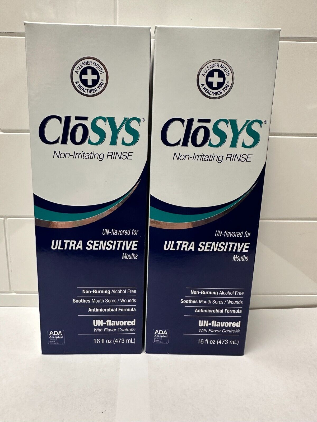 2Closys Ultra Sensitive Unflavored Mouth Rinse 16 Oz