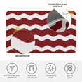 thumbnail image 4 of Red Ripple Doormat Outdoor Entrance 16"x24", Simple Red White Waves Aesthetics Absorb Moisture Dirt Door Mats, Non-Slip Rubber Backing Floor Mats Indoor, Low-Profile Front Door Rugs, 4 of 9