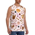 thumbnail image 2 of Bixox Men's Cute Dog Printed Shirt Sleeveless Fitness Tank Top-3X-Large, 2 of 7