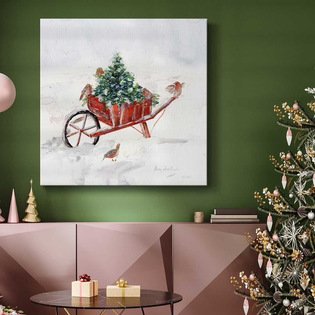 Winter Garden Wheelbarrow- Gallery Wrapped Canvas