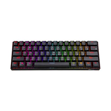 RK61 60% RGB Mechanical Gaming Keyboard Small Compact 61 Keys, Wired/Wireless Bluetooth Mini ...