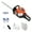 Orange, variant on Anvazise Dual Sided Blade Hedge Trimmer, 26CC Gas Hedge Trimmer, Cordless Hedge Trimmer, Handheld Chainsaw Hedge Pruner