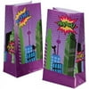 US Toy TU247X23 Superhero Paper Bags - 12 Per Pack - Pack of 23