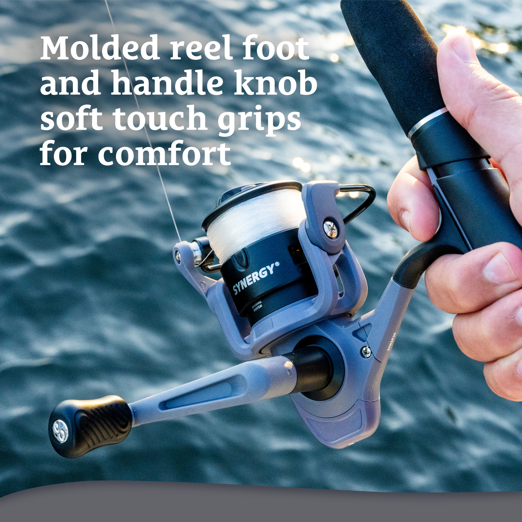 Shakespeare Synergy Spinning Combo 5'6" 2-Piece Fishing Rod and Reel Combo
