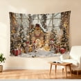 thumbnail image 3 of SOFIKAANMU Christmas Tapestries, Various Designs And Patterns, Winter Snow And Forest Tapestries, Bedroom And Dormitory Home Decor Tapestries, 6 Sizes, 80 X 60 Inches., 3 of 7