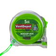 thumbnail image 2 of Flexómetro Resistente GreenGlowPro 2 Pzas 5mx19mm ABS y Acero al Carbono Transparente y Verde VentDepot, 2 of 2