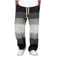 thumbnail image 2 of Ceisia Men's Gradient Striped Waffle-Knit Sweatpants Contrast Drawstring Wide-Leg Casual Pants Gifts, 2 of 4