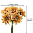 thumbnail image 3 of VQPeo Sunflowers Artificial Flowers, Fake Silk Sunflower with Long Stem, Artificial Sunflowers for Fall Home Decor, Wedding Decor, 3 of 5