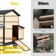 thumbnail image 6 of Aivituvin Extra Large Mobile Chicken Coop with Run, Portable Chicken Tractor with Wheels, Hen House Poultry Cage with All-Around Iron Frame, Metal Sliding Tray, 6 Nesting Boxes for 6-10 Chickens, 6 of 9
