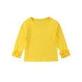 thumbnail image 1 of Dewadbow Toddler Kids Baby Girl Long Sleeve Tops Clothes T-shirt Tee Tops, 1 of 5
