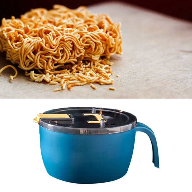 Cuenco para fideos instantáneos Jadeshay acero inoxidable con tapa