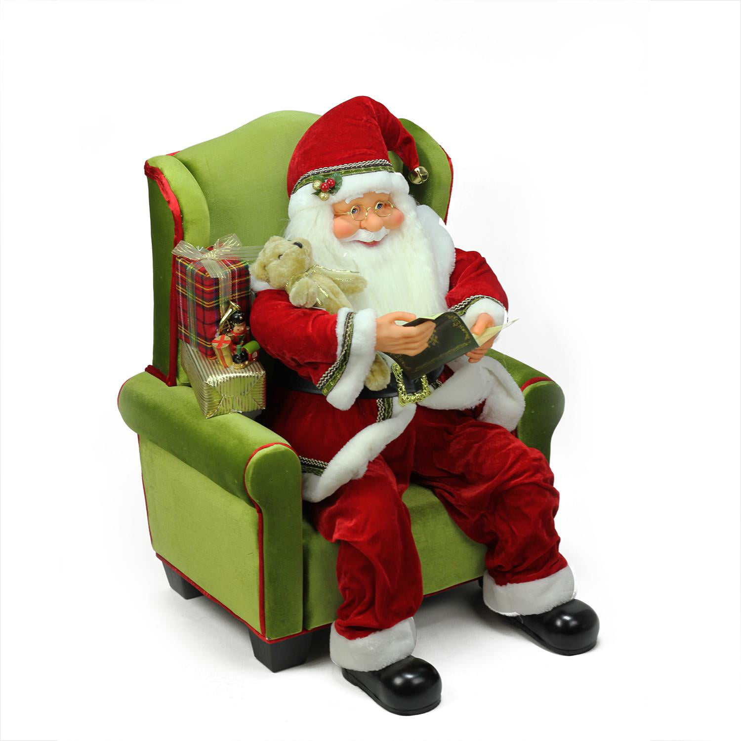 Collection 94+ Images santa claus sitting in a chair Sharp